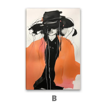 Quadro Stampa su Tela L'espressione della moda - CupidoDesign