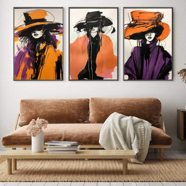 Quadro Stampa su Tela L'espressione della moda - CupidoDesign