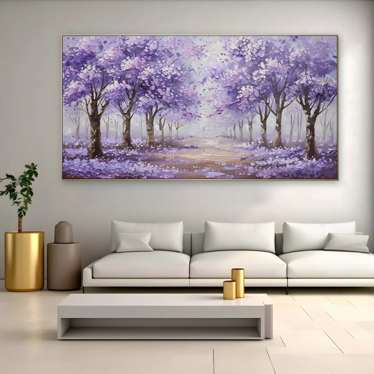 Quadro Stampa su Tela Lilla Melodia - CupidoDesign