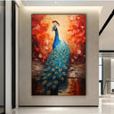 Quadro Stampa su Tela L'Incanto del Pavone - CupidoDesign