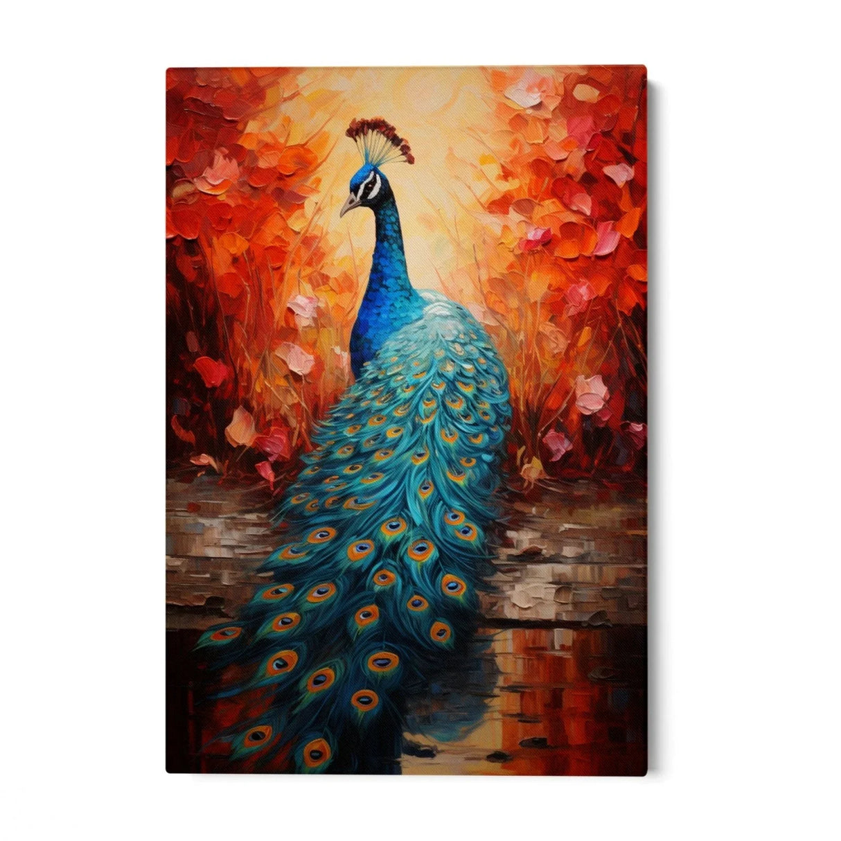 Quadro Stampa su Tela L'Incanto del Pavone - CupidoDesign