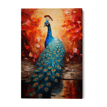 Quadro Stampa su Tela L'Incanto del Pavone - CupidoDesign