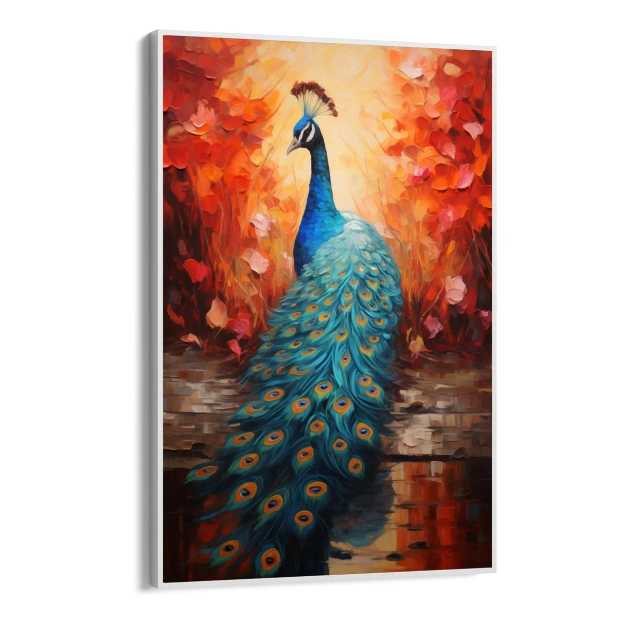 Quadro Stampa su Tela L'Incanto del Pavone - CupidoDesign