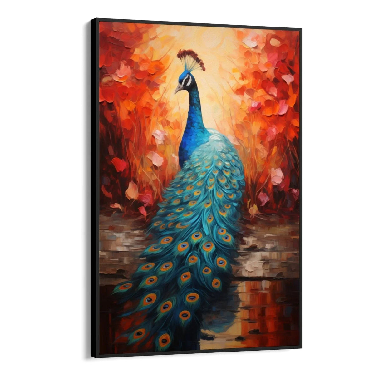 Quadro Stampa su Tela L'Incanto del Pavone - CupidoDesign