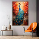Quadro Stampa su Tela L'Incanto del Pavone - CupidoDesign