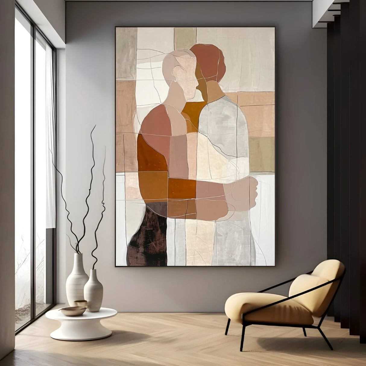 Quadro Stampa su Tela Linee d'Affetto - CupidoDesign