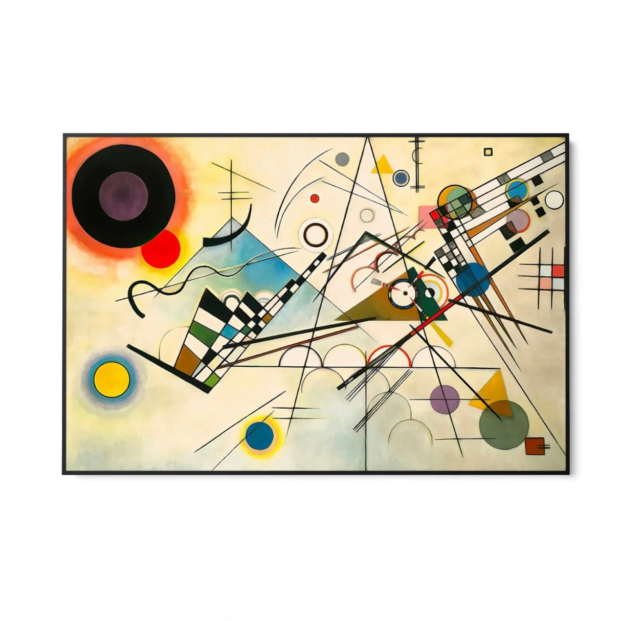 Quadro Stampa su Tela Composizione 8, Wassily Kandinsky - CupidoDesign