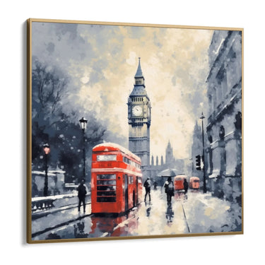 Quadro Stampa su Tela Londra in Inverno - CupidoDesign