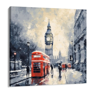 Quadro Stampa su Tela Londra in Inverno - CupidoDesign
