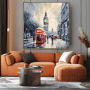 Quadro Stampa su Tela Londra in Inverno - CupidoDesign