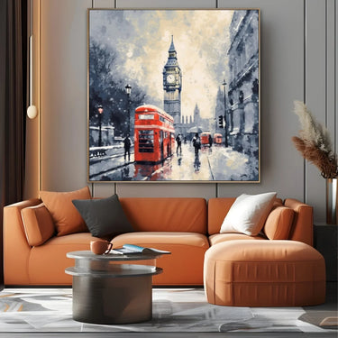 Quadro Stampa su Tela Londra in Inverno - CupidoDesign
