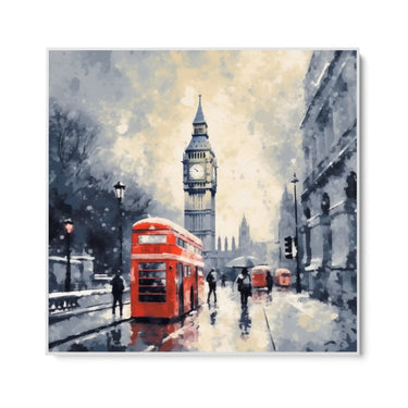 Quadro Stampa su Tela Londra in Inverno - CupidoDesign