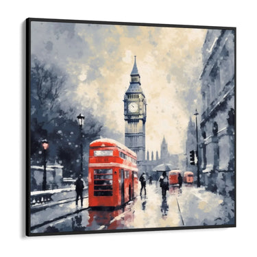 Quadro Stampa su Tela Londra in Inverno - CupidoDesign