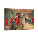 Quadro Stampa su Tela L'Onomastico nella Casa di Legno, Carl Larsson - CupidoDesign