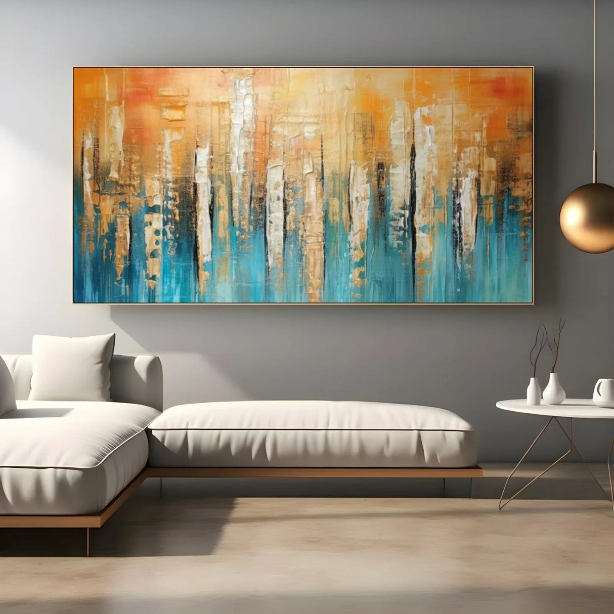 Quadro Stampa su Tela Luce Arancione - CupidoDesign