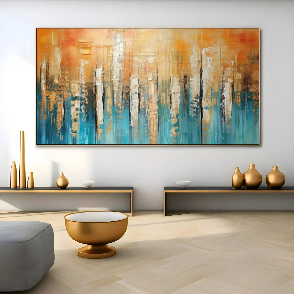Quadro Stampa su Tela Luce Arancione - CupidoDesign