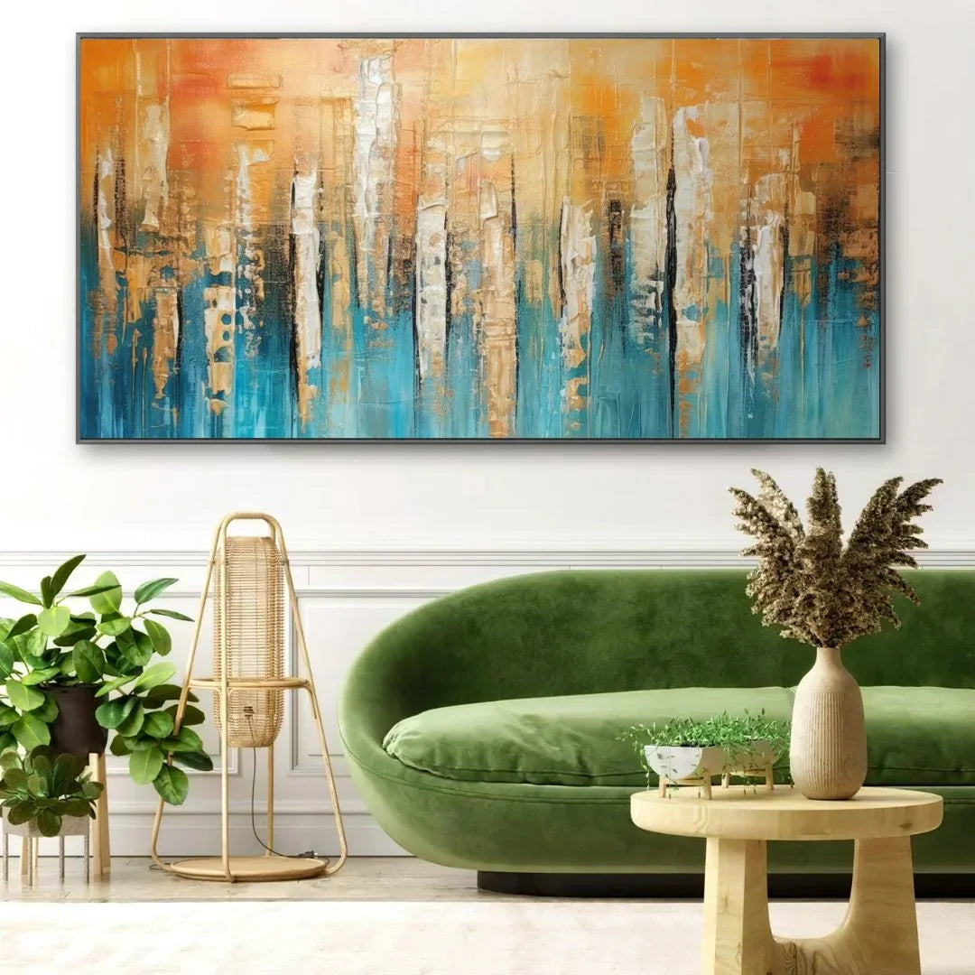Quadro Stampa su Tela Luce Arancione - CupidoDesign