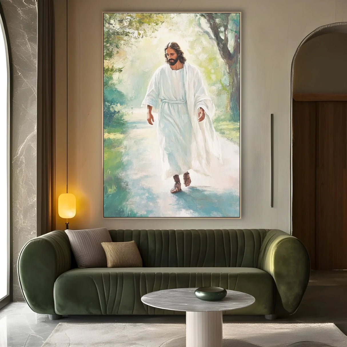 Quadro Stampa su Tela Luce nel Cammino - CupidoDesign