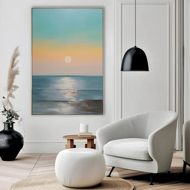 Quadro Stampa su Tela Luce sul Mare - CupidoDesign