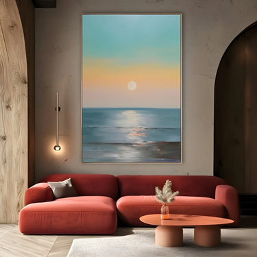 Quadro Stampa su Tela Luce sul Mare - CupidoDesign