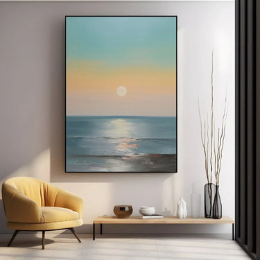 Quadro Stampa su Tela Luce sul Mare - CupidoDesign