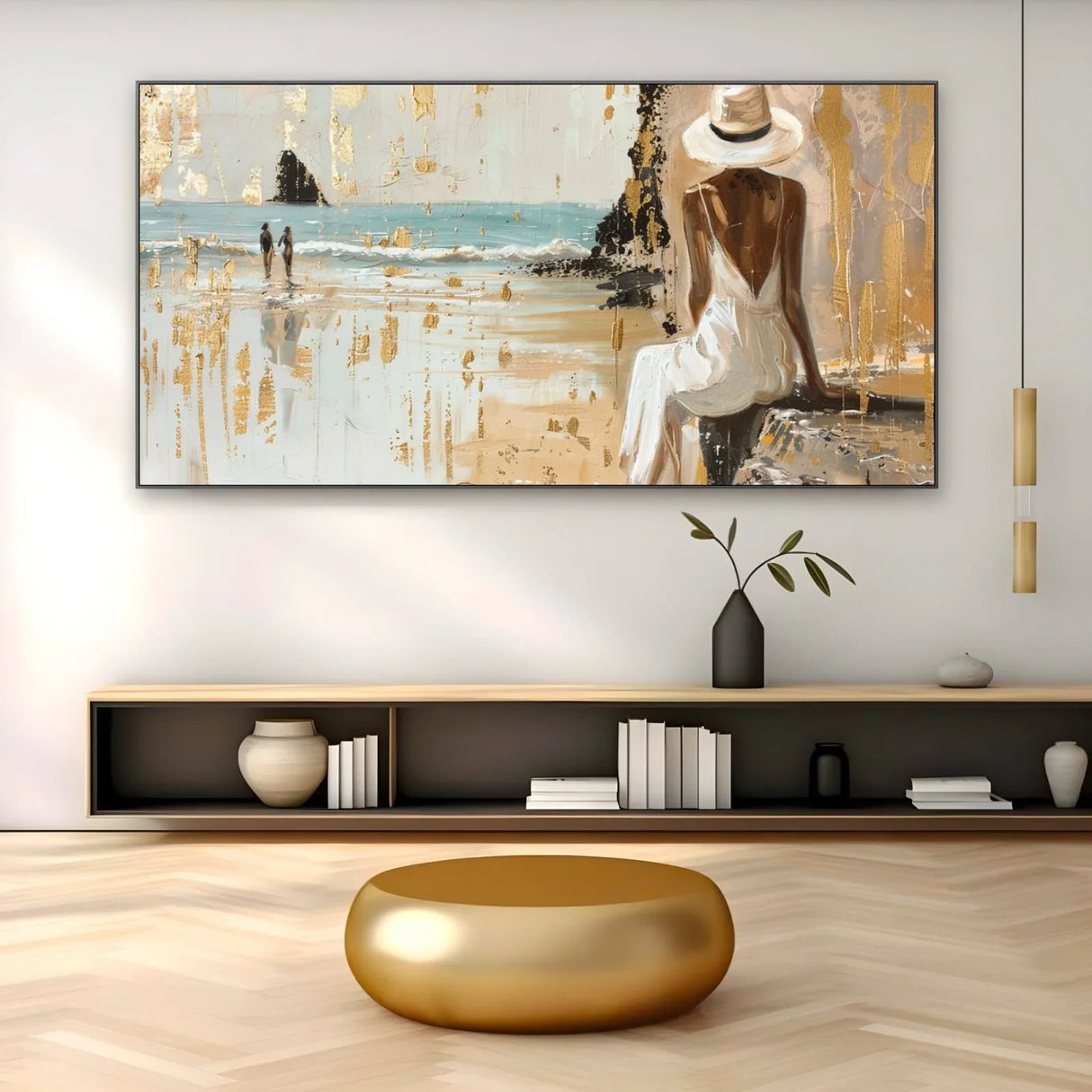 Quadro Stampa su Tela Luce sulla Sabbia - CupidoDesign
