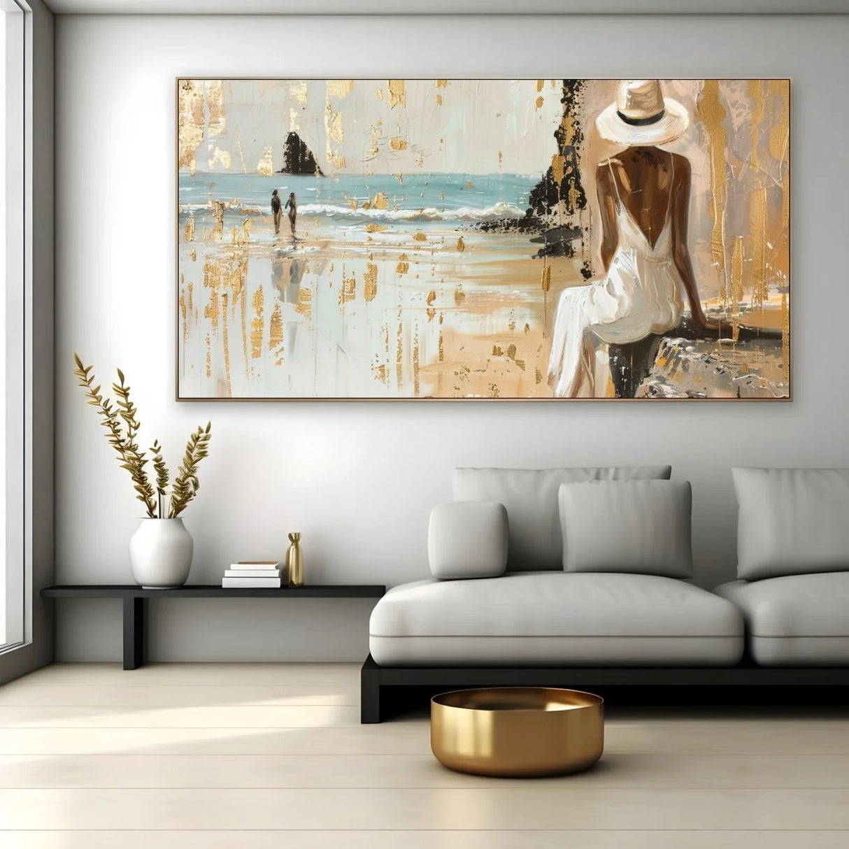 Quadro Stampa su Tela Luce sulla Sabbia - CupidoDesign