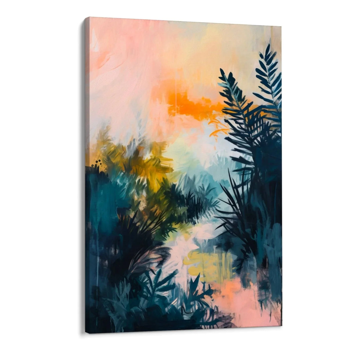 Quadro Stampa su Tela Luci nel Bosco - CupidoDesign
