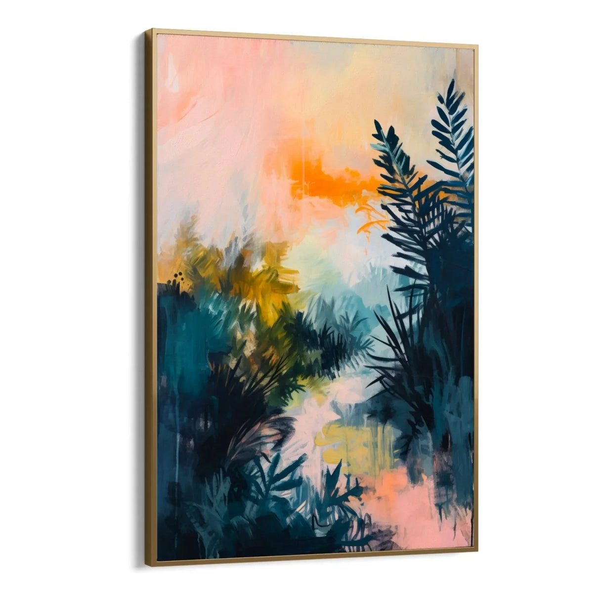 Quadro Stampa su Tela Luci nel Bosco - CupidoDesign