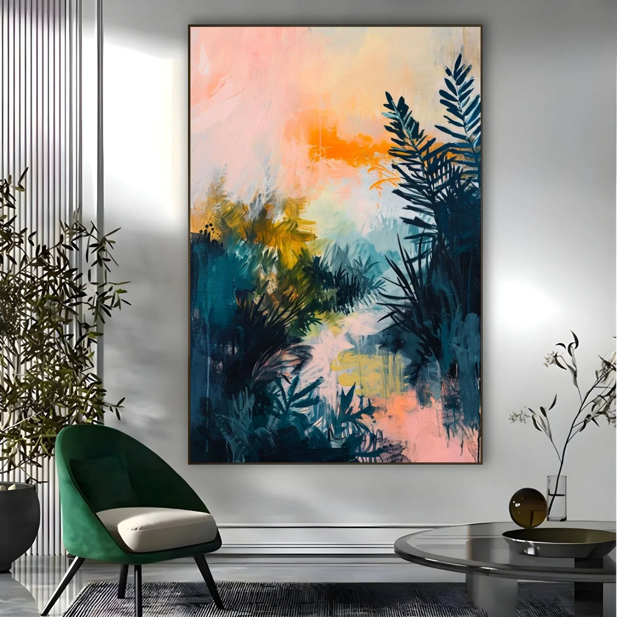 Quadro Stampa su Tela Luci nel Bosco - CupidoDesign