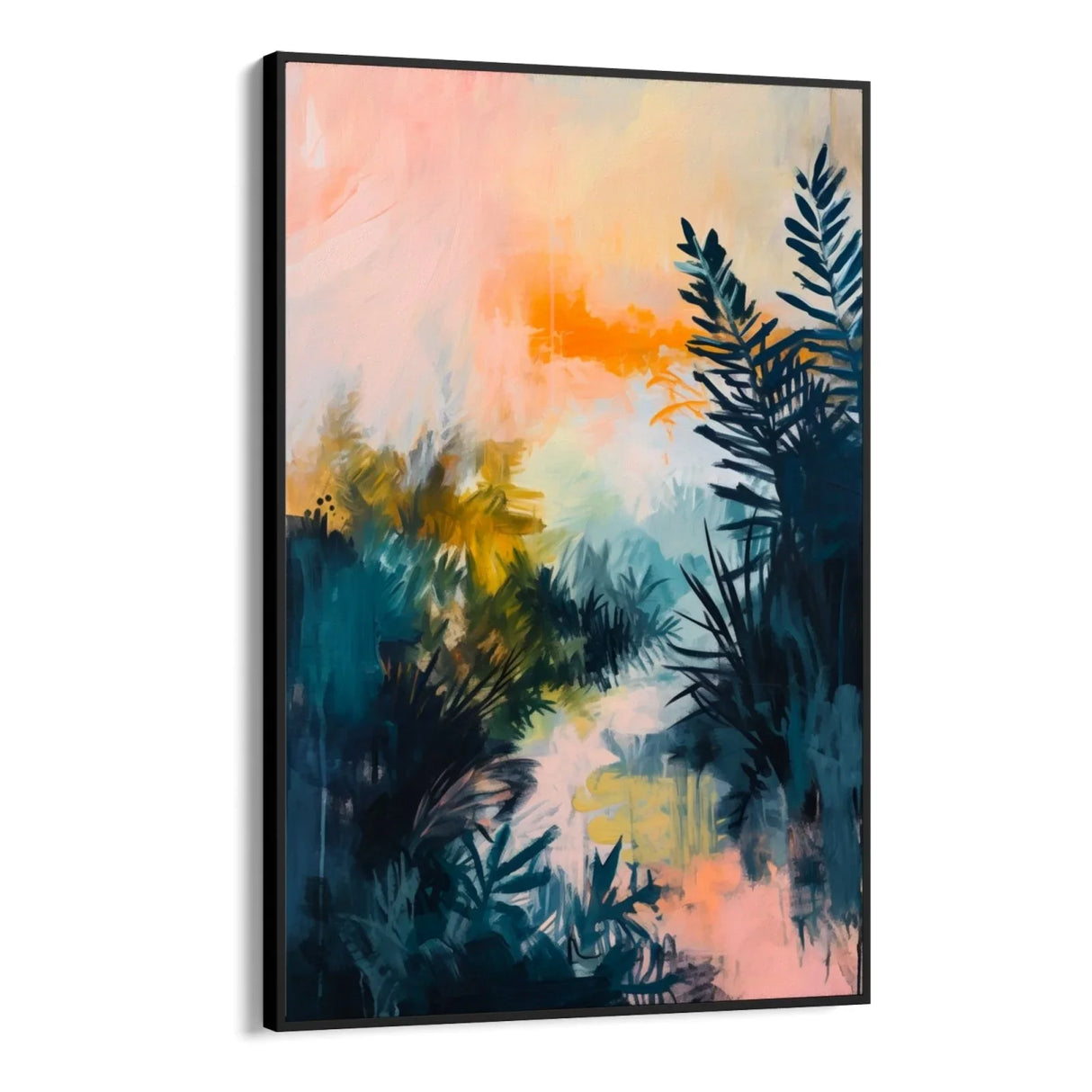 Quadro Stampa su Tela Luci nel Bosco - CupidoDesign
