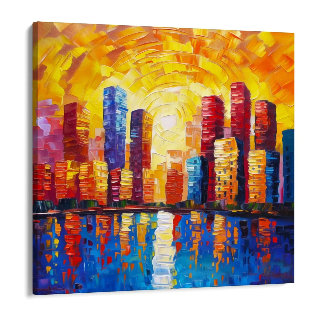 Quadro Stampa su Tela Luci Riflesse - CupidoDesign