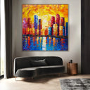 Quadro Stampa su Tela Luci Riflesse - CupidoDesign