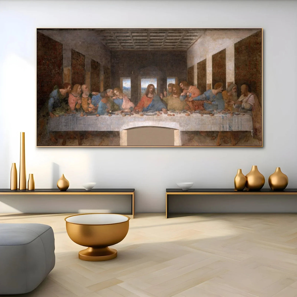 Quadro Stampa su Tela L'ultima cena, Leonardo Da Vinci - CupidoDesign