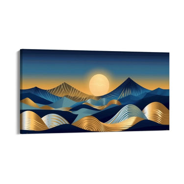 Quadro Stampa su Tela Luna Nel Deserto - CupidoDesign