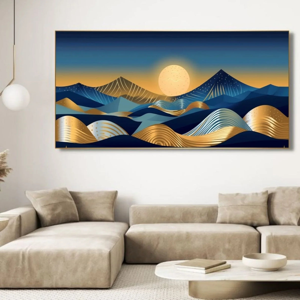 Quadro Stampa su Tela Luna Nel Deserto - CupidoDesign