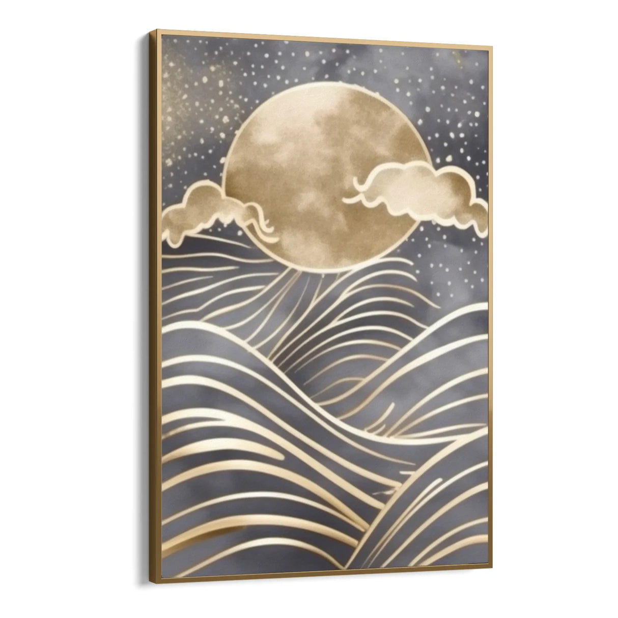 Quadro Stampa su Tela Luna sul mare - CupidoDesign