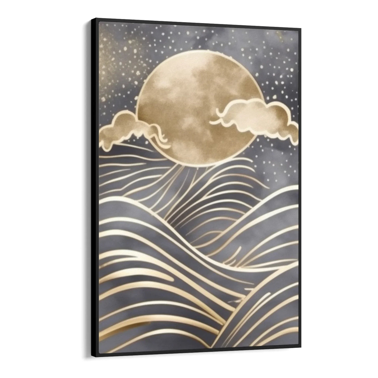 Quadro Stampa su Tela Luna sul mare - CupidoDesign