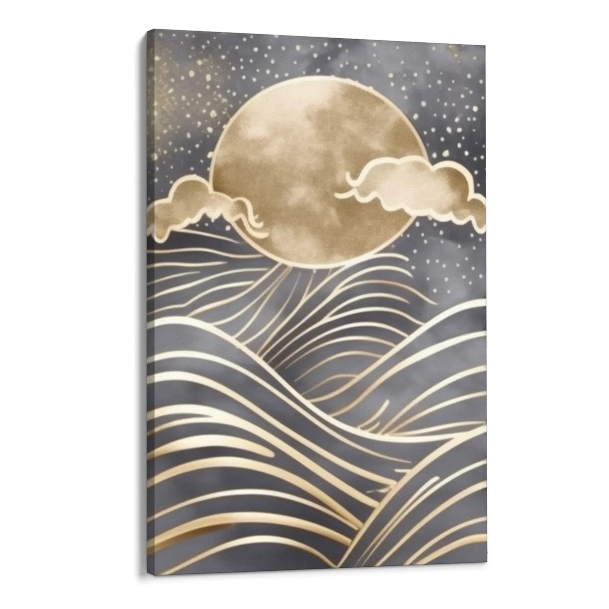 Quadro Stampa su Tela Luna sul mare - CupidoDesign