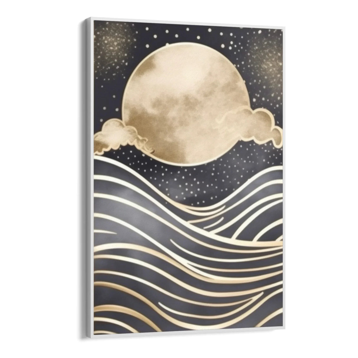 Quadro Stampa su Tela Luna sul mare - CupidoDesign