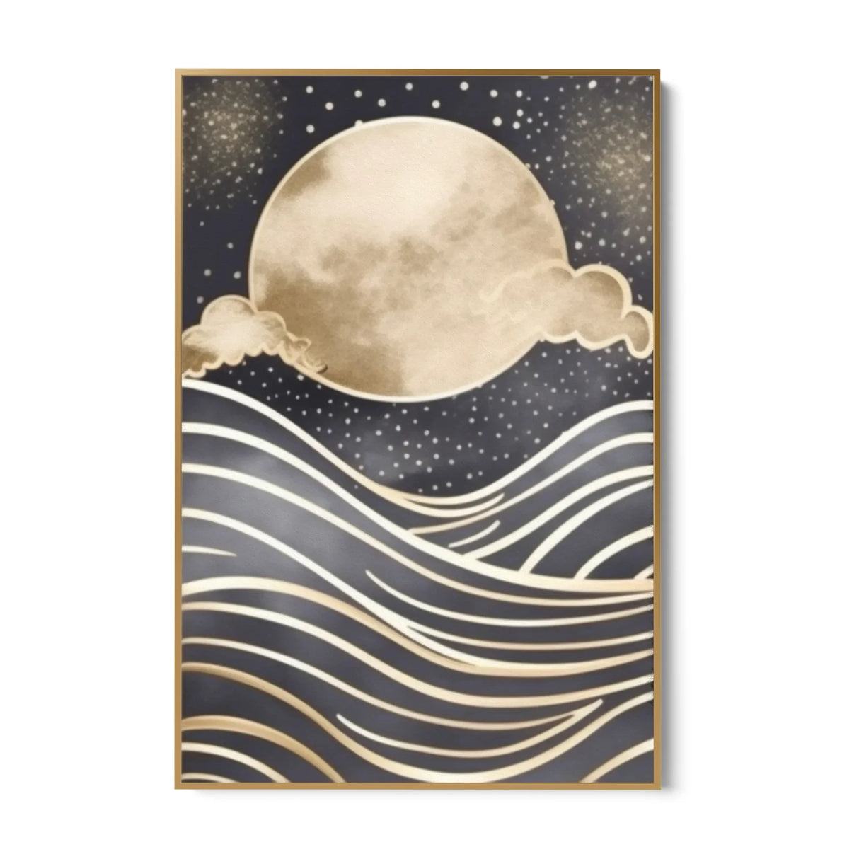 Quadro Stampa su Tela Luna sul mare - CupidoDesign