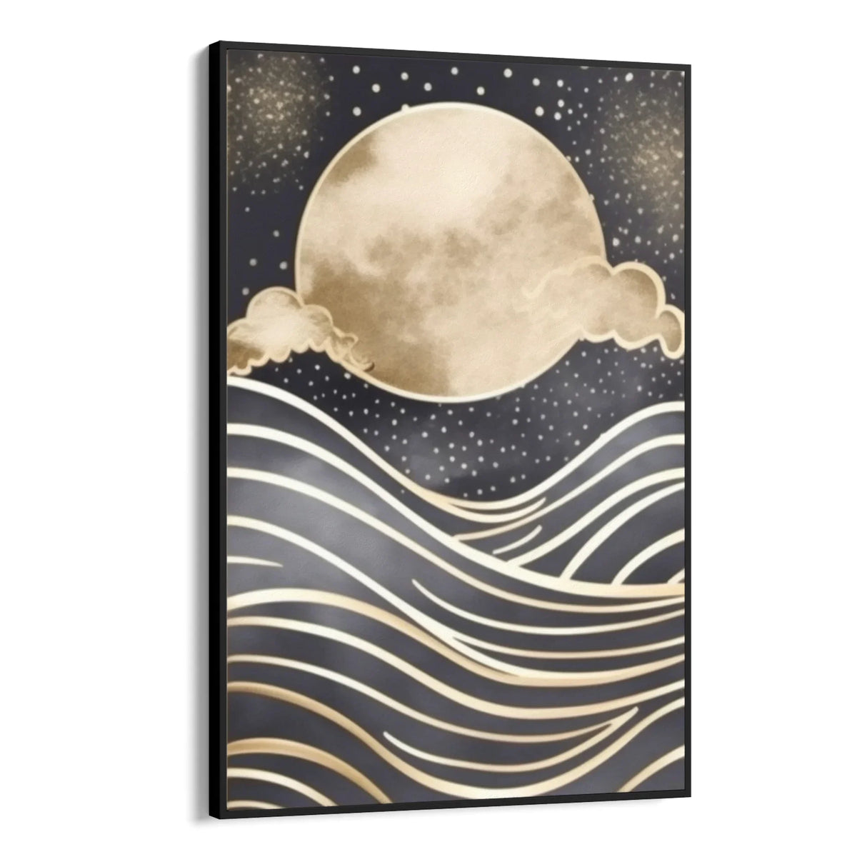 Quadro Stampa su Tela Luna sul mare - CupidoDesign