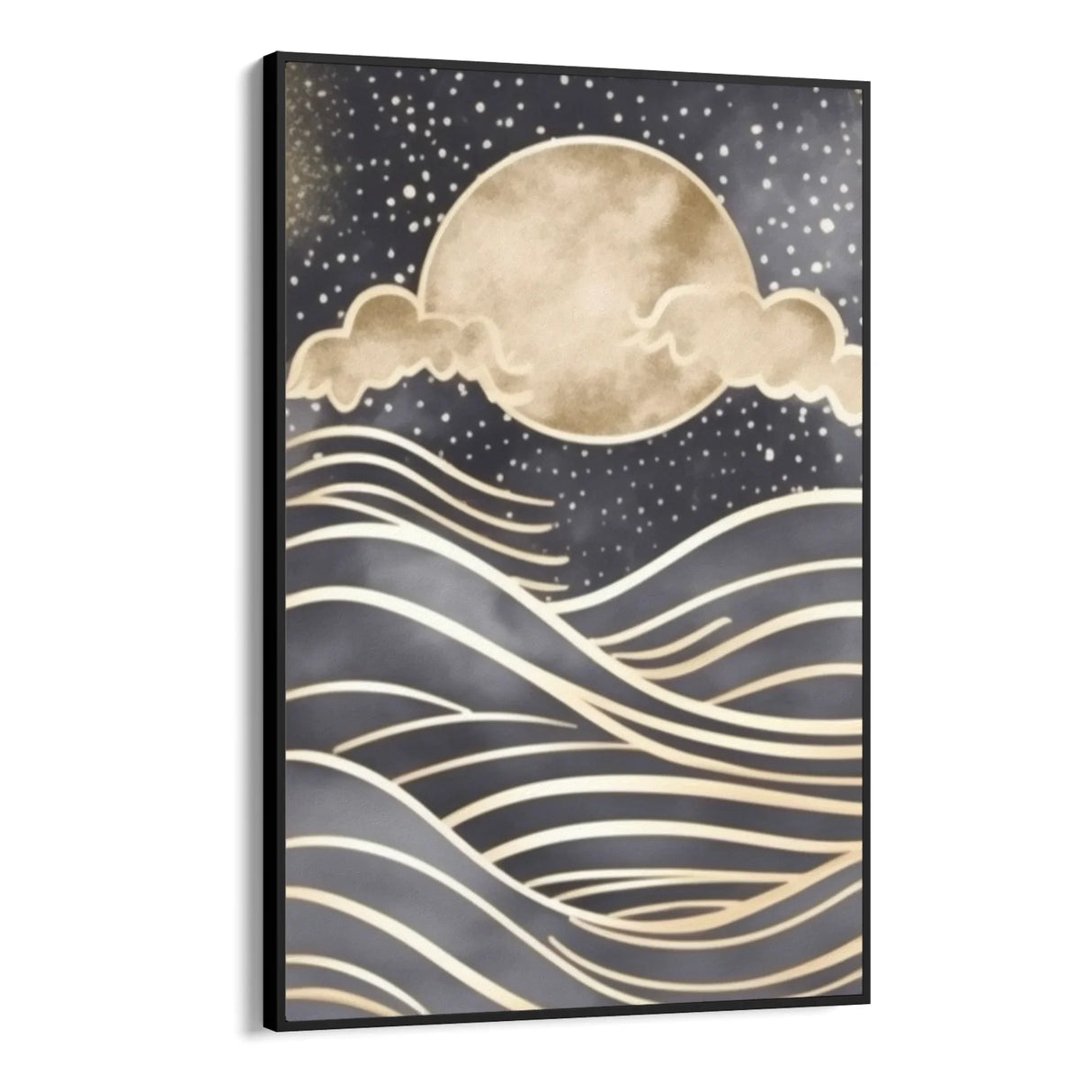 Quadro Stampa su Tela Luna sul mare - CupidoDesign