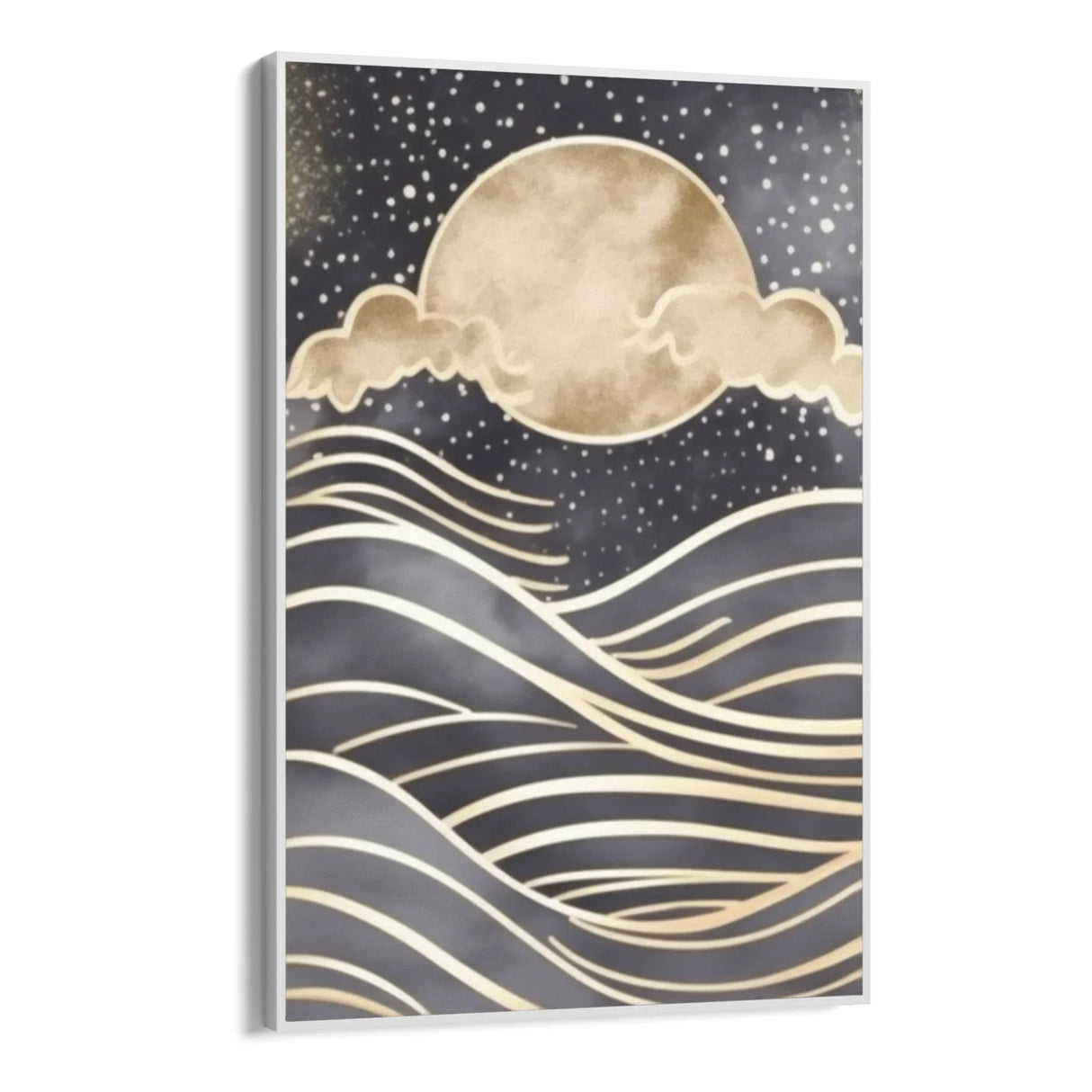 Quadro Stampa su Tela Luna sul mare - CupidoDesign