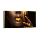 Quadro Stampa su Tela Lussuoso Golden - CupidoDesign