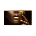 Quadro Stampa su Tela Lussuoso Golden - CupidoDesign