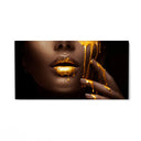 Quadro Stampa su Tela Lussuoso Golden - CupidoDesign