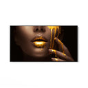 Quadro Stampa su Tela Lussuoso Golden - CupidoDesign