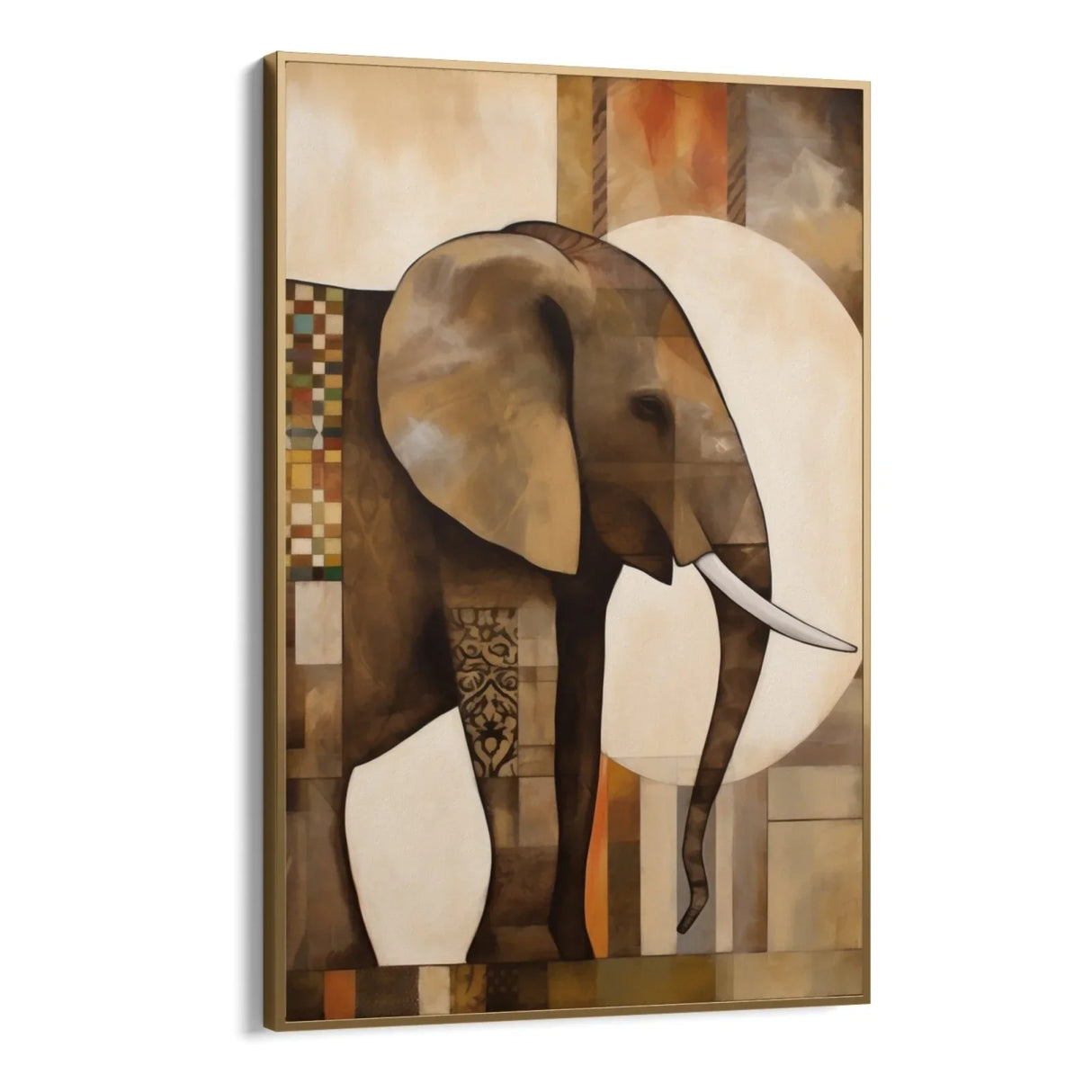 Quadro Stampa su Tela Maestà dell'Elefante - CupidoDesign