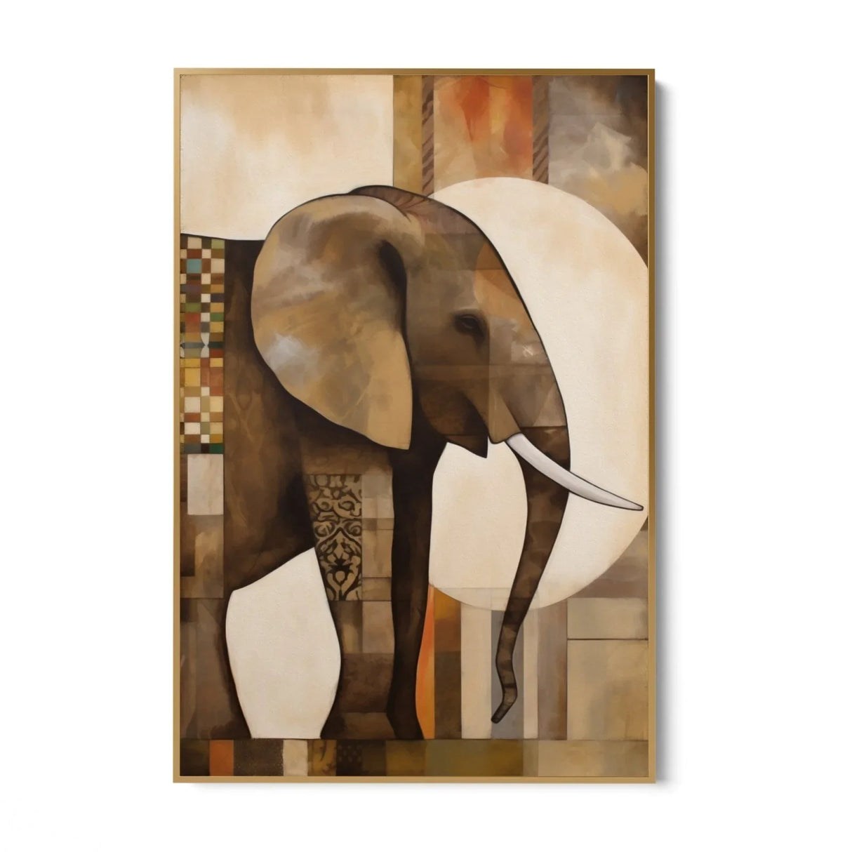Quadro Stampa su Tela Maestà dell'Elefante - CupidoDesign